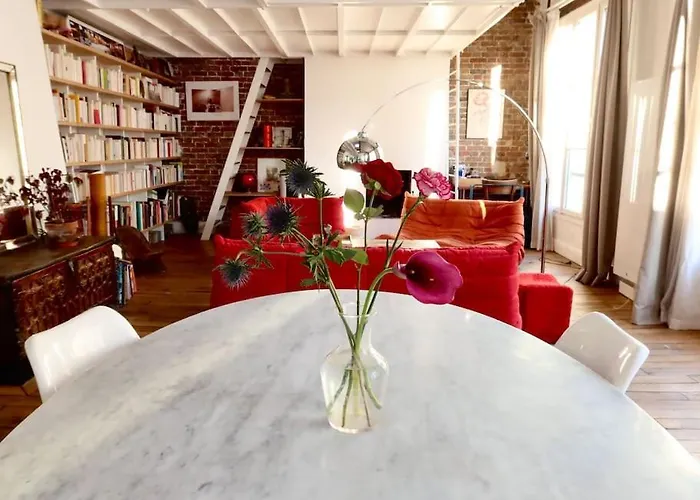 Loft Style Condo 4 People In Central And Trendy Paris